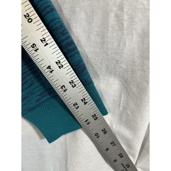 Belle by Kim Gravel Women's Large Knit Long Cardigan Purple And Blue - Picture 7 of 7